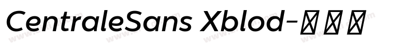 CentraleSans Xblod字体转换